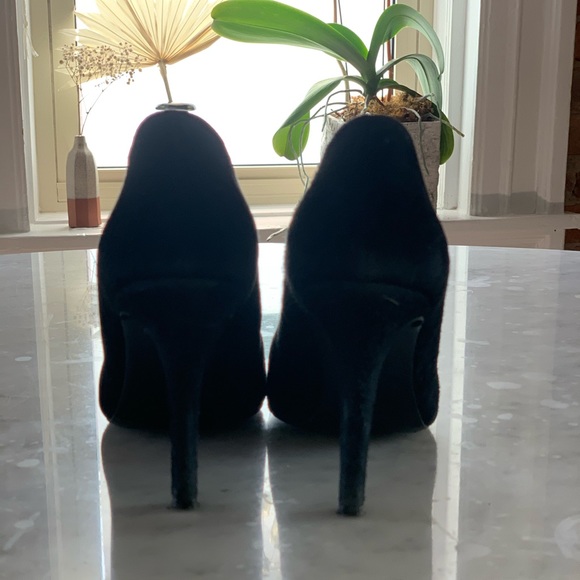 SOLD MAJE lace up ankle tie leather heels - Picture 2 of 5